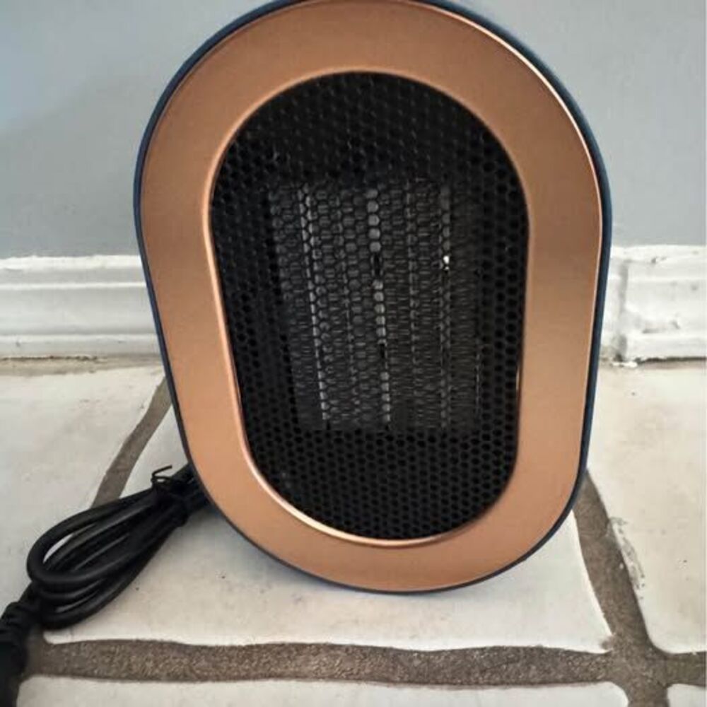 Blue Personal Desktop Bedroom Electric Space Heater